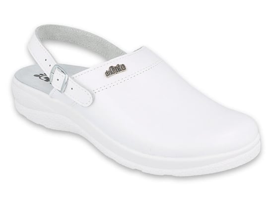 Dr Orto MED - Obuwie buty męskie klapki sanitarne białe skórzane - 41 DR ORTO