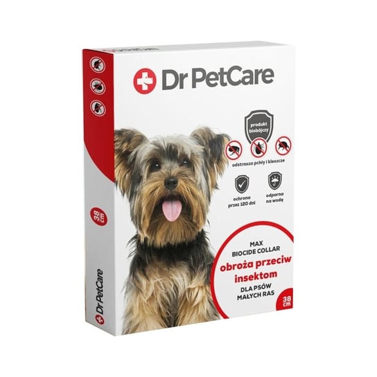 Dr. PetCare Max Biocide Collar obroża przeciw pchłom i insektom dla małych psów 38cm DR. PETCARE