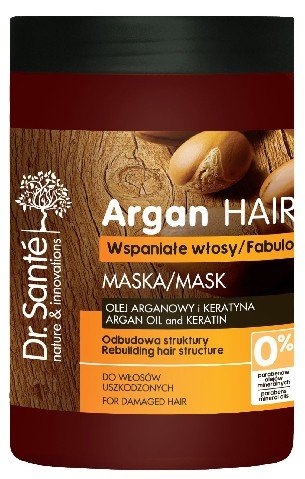 Dr. Sante, Argan Hair, maska odbudowująca do włosów uszkodzonych, 1000 ml Dr. Sante