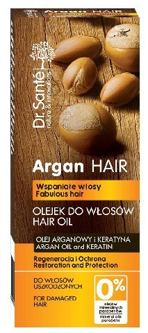 Dr. Sante, Argan Hair, olejek regenerujący do włosów uszkodzonych, 50 ml Dr. Sante