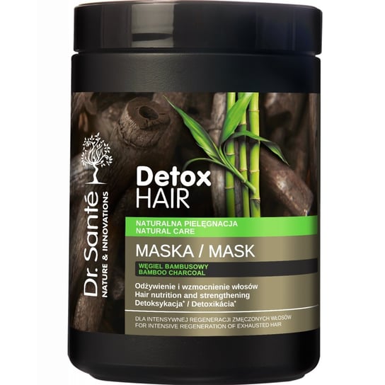 Dr. Sante, Detox Hair, maska regenerująca do włosów z węglem bambusowym, 1000 ml Dr. Sante
