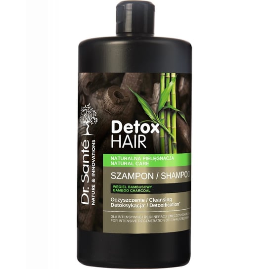 Dr. Sante, Detox Hair, szampon regenerujący do włosów z węglem bambusowym, 1000 ml Dr. Sante