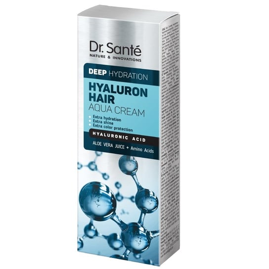 Dr. Sante, Hyaluron Hair Aqua Cream, Nawilżający krem do włosów z kwasem hialuronowym, 100 ml Dr. Sante