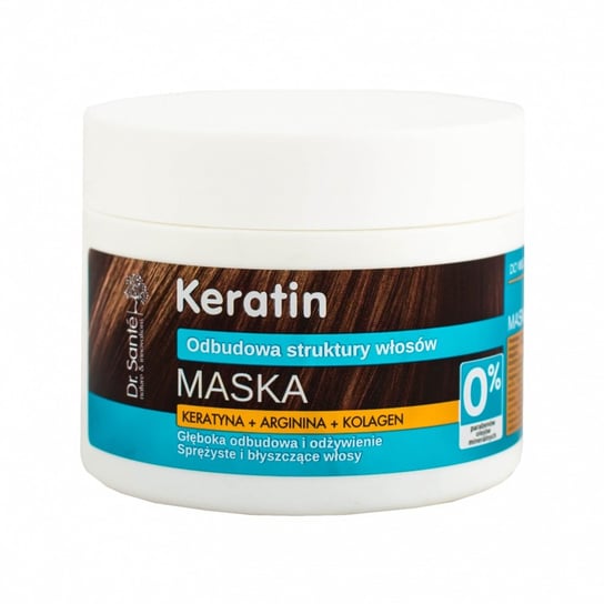 Dr. Sante, Keratin Hair, maska odbudowująca do włosów łamliwych i matowych, 300 ml Dr. Sante