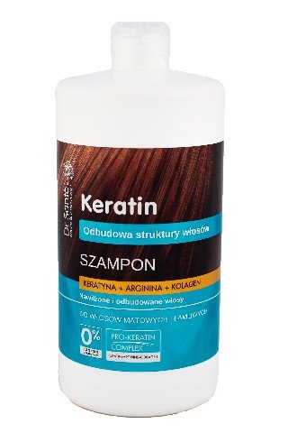 Dr. Sante, Keratin Hair, szampon odbudowujący do włosów łamliwych i matowych, 1 l Dr. Sante
