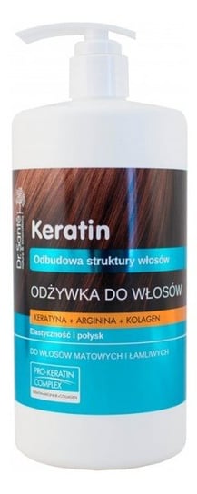 Dr. Sante, Keratin, odżywka do włosów z keratyną, argininą i kolagenem, 1000 ml Dr. Sante
