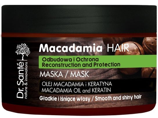 Dr. Sante, Macadamia Hair, maska odbudowująca do włosów osłabionych, 300 ml Dr. Sante