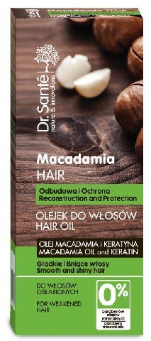 Dr. Sante, Macadamia Hair, olejek odbudowujący do włosów osłabionych, 50 ml Dr. Sante