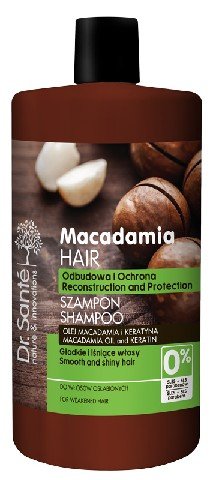 Dr. Sante, Macadamia Hair, szampon odbudowujący do włosów osłabionych, 1000 ml Dr. Sante