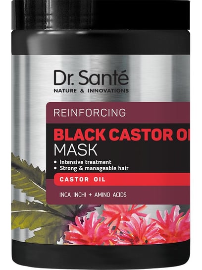 Dr Sante, Maska do włosów regenerująca z olejem rycynowym, 1000ml Dr. Sante