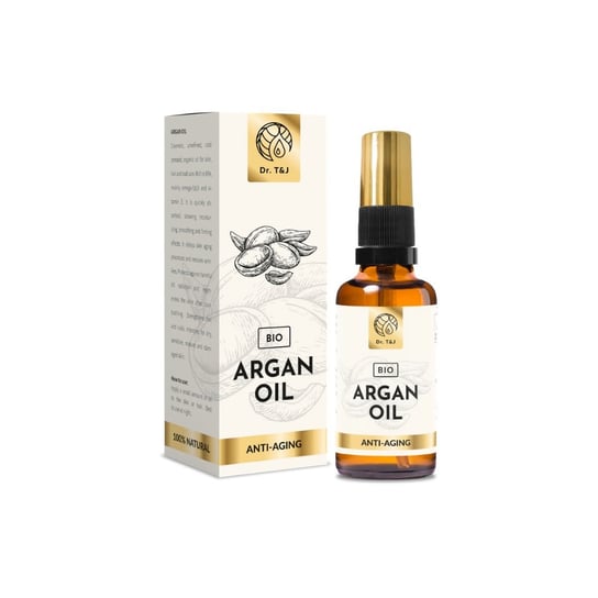 Dr. T&J, Argan Oil naturalny olej arganowy BIO, 50 ml Dr. T&J