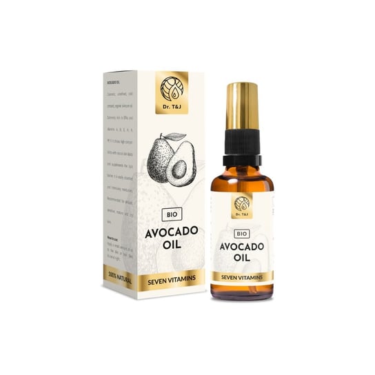 Dr. T&J, Avocado Oil naturalny olej awokado BIO, 50ml Dr. T&J