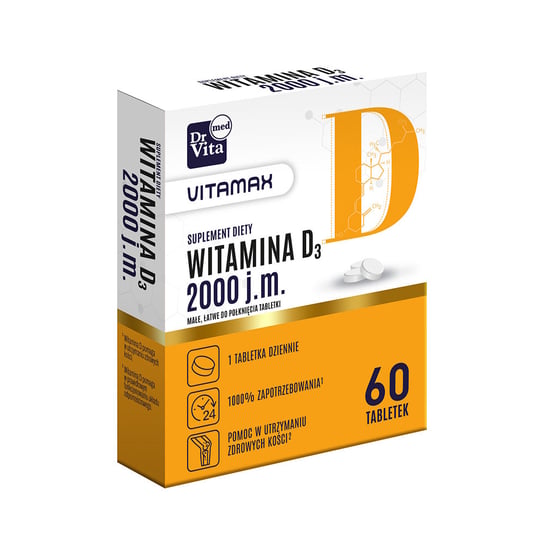Dr Vita, Vitamax Witamina D 2000 J.m. Suplement Diety, 60 Tab. Dr Vita