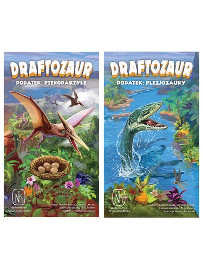 Draftozaur - 2 dodatki: Pterodaktyle, Plezjozaury gra planszowa Nasza Księgarnia Nasza Księgarnia