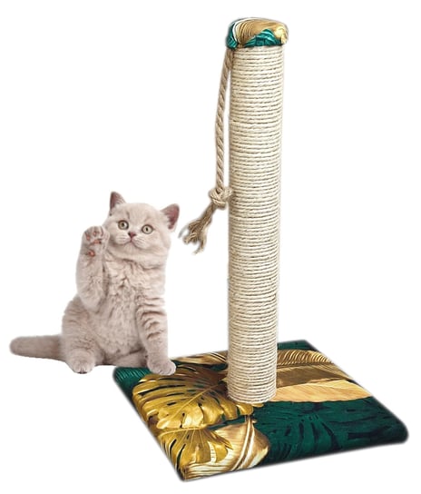 Drapak dla kota ONLYPET słupek zabawka, 50 cm zielone liście OnlyPet