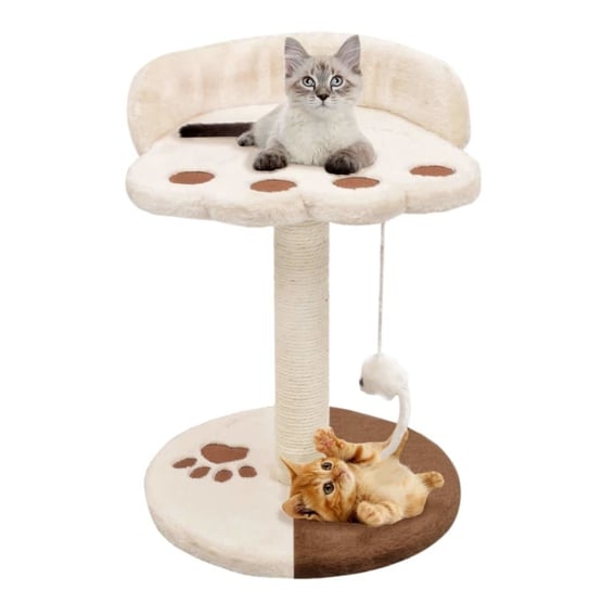 Drapak dla kota VIDAXL z sizalowym słupkiem, 40 cm, beżowo-brązowy vidaXL