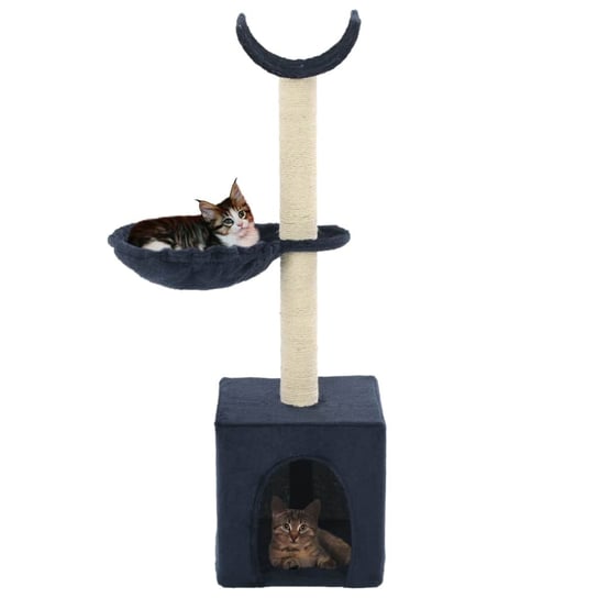 Drapak dla kota VIDAXL z sizalowymi słupkami, 105 cm, niebieski vidaXL
