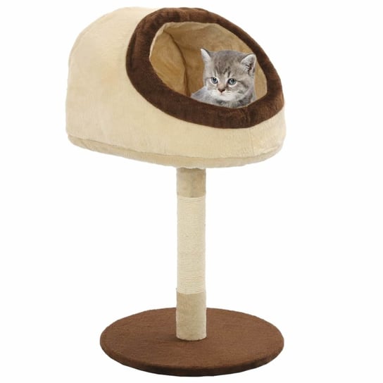 Drapak dla kota VIDAXL ze słupkami sizalowymi, 72 cm, beżowo-brązowy vidaXL