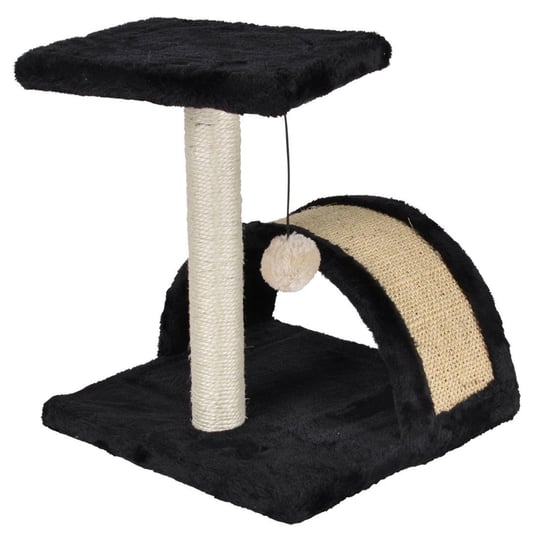 Drapak dla kota z platformą i pomponem, 38 cm, kolor czarny Love Story