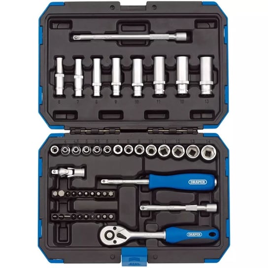 Draper Tools 47-częściowy zestaw nasadek metrycznych 1/4", 16355 Draper Tools