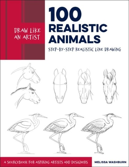Draw Like an Artist. 100 Realistic Animals. Step-by-Step Realistic Line Drawing Melissa Washburn