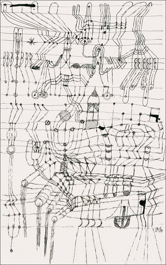 Drawing Knotted in the Manner of a Net, Paul Klee - plakat 21x29,7 cm Galeria Plakatu