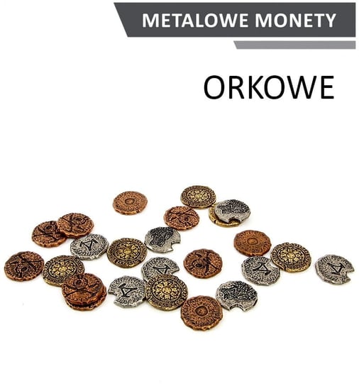 Drawlab Entertainment, Metalowe monety Orkowe, 24 szt. DRAWLAB ENTERTAINMENT