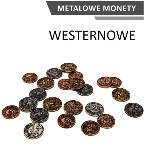 Drawlab Entertainment, Metalowe monety Westernowe, 24 szt. DRAWLAB ENTERTAINMENT