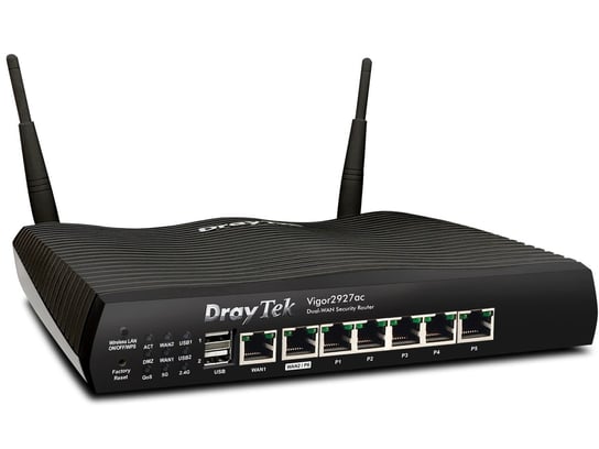 DrayTek Vigor 2927ac - 2x WAN, 50x VPN, WLAN, 25x SSL VPN, 1x port USB DrayTek