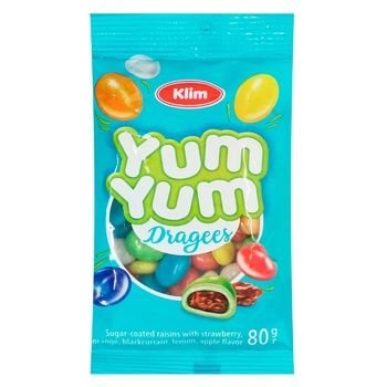 Draże jagodowe "YUM-YUM" 80g Inna marka