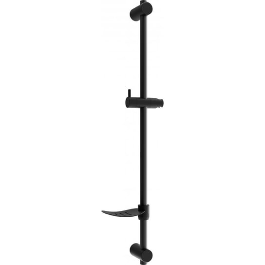 Drążek prysznicowy z mydelniczką MEXEN DF, czarny, 80 cm Mexen