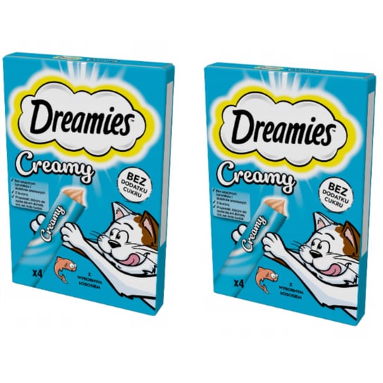 Dreamies Creamy Łosoś 8x10g Dreamies