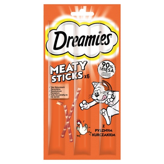 DREAMIES Meaty Sticks przysmaki dla kota z kurczakiem 30 g Dreamies