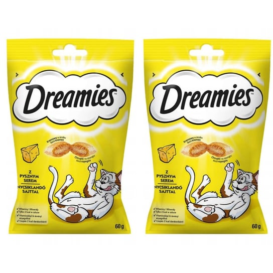 DREAMIES przysmak dla kota z serem 60g x2 Dreamies