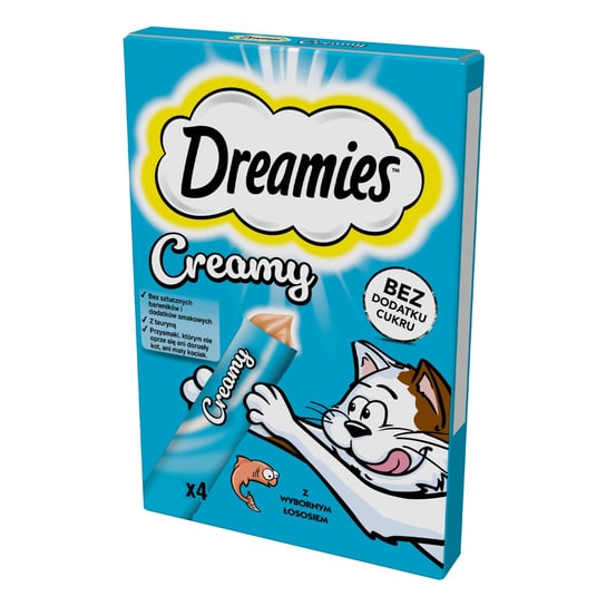 DREAMIES przysmaki dla kota z łososiem 4x10 g Dreamies