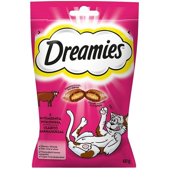 Dreamies, przysmaki dla kota z wołowiną 60g Dreamies