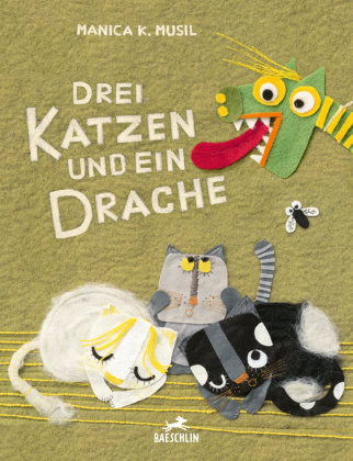 Drei Katzen und ein Drache Baeschlin