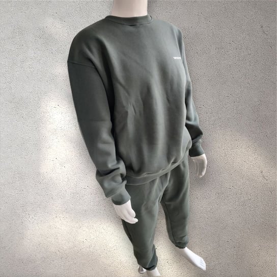 Dres basic z wyszywanym napisem - ciemnozielony XL Inna marka