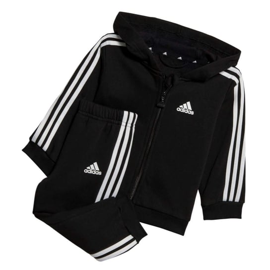 Dres dziecięcy rozpinany z kapturem komplet czarny adidas Essentials 98 Adidas