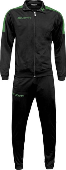 Dres treningowy bluza + spodnie Givova Tuta Revolution czarno-zielony TR033 1013-XS Inna marka