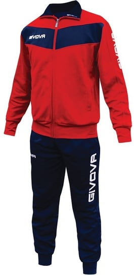 Dres treningowy bluza + spodnie Givova Tuta Visa czerwono-granatowy TR018 1204-2XL Inna marka