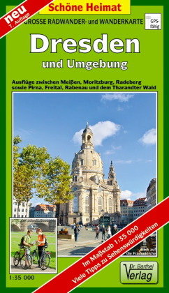 Dresden und Umgebung 1 : 35 000. Radwander- und Wanderkarte Barthel, Barthel Andreas Verlag
