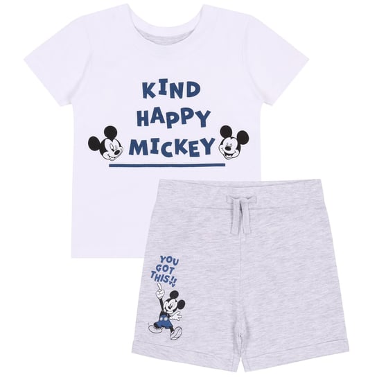 Dresowy komplet niemowlęcy z krótkimi spodenkami Myszka Mickey, OEKO-TEX 3-6 m 68 cm Disney