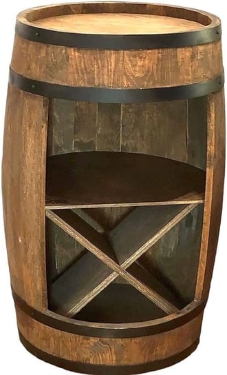 Drewniana beczka barek i stojak na wino – 80cm Inne
