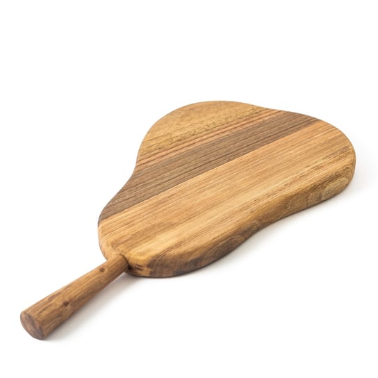 Drewniana deska do krojenia ręcznie orzech włoski ciemne drewno masywne (gruszka) Tuuli