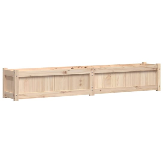 Drewniana donica 180x31x31 cm, sosnowa, surowa Zakito
