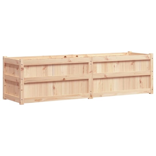 Drewniana donica 180x50x50 cm, sosnowa, surowa Zakito
