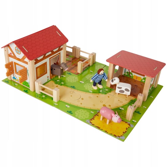 Drewniana Farma Z Figurkami Do Zabawy Mini Matters Inna marka