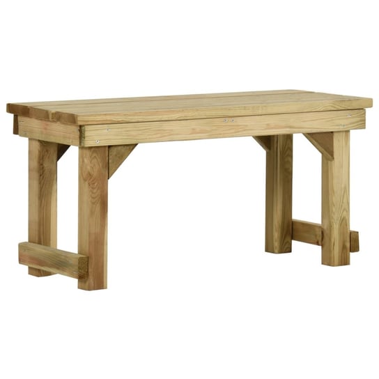 Drewniana ławka ogrodowa 90x38x45cm, zielona / AAALOE Inna marka