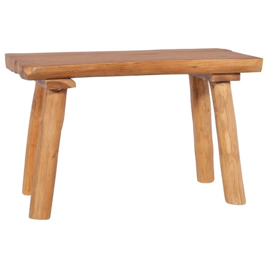 Drewniana ławka tekowa 80x40x46 cm, naturalny Inna marka